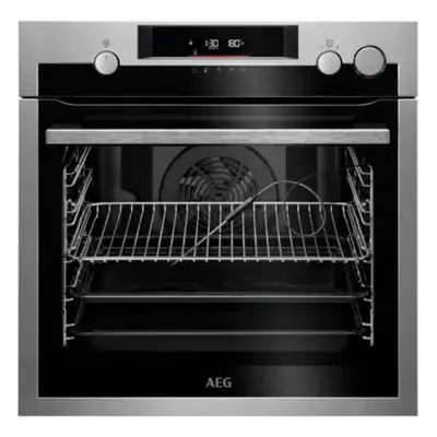 Horno Multifunción - AEG BSS578271M, 60 cm, Pirólisis, Sonda, Vapor, Inox