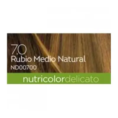 tinte rubio medio natural 140ml. 7.0 delicato