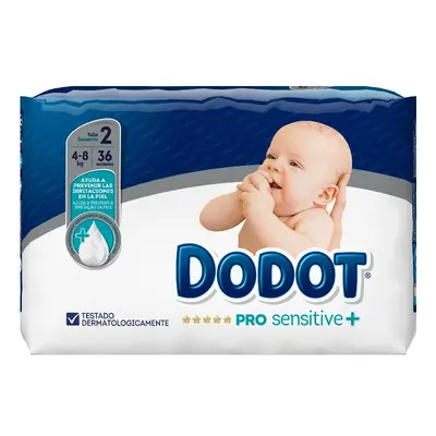 dodot pañal pro sensitive t2 4-8 kg 36 uds