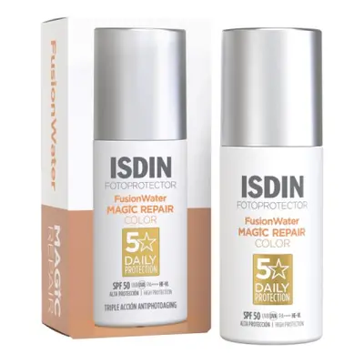 isdin fotoultra fusion water magic repair color spf50 50 ml