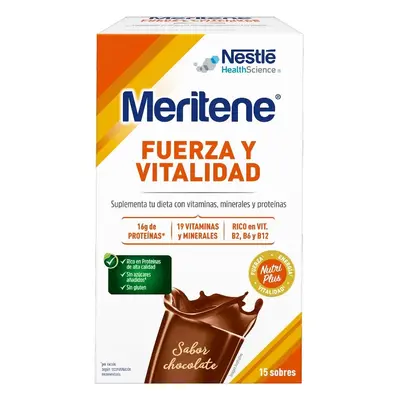 meritene fuerza y vitalidad chocolate 15 sobres