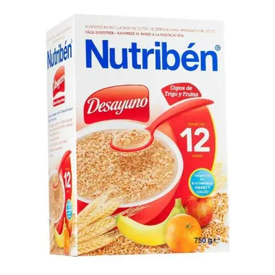 cereal desayuno copos de trigo con frutas 750 g