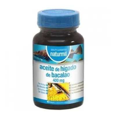 aceite de higado de bacalao 400 mg 45 perlas.