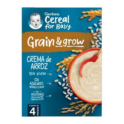 gerber papilla crema de arroz sin gluten 250 g