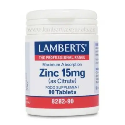 zinc (como citrato) 15 mg. 90comp.