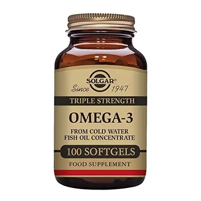 solgar omega 3 "triple concentración" 100 cápsulas blandas.