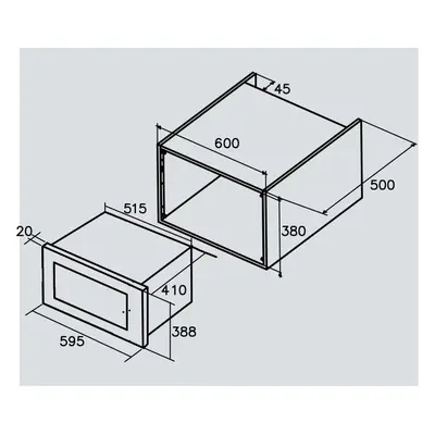 Microondas Cata Can Roca MC25GTCBK