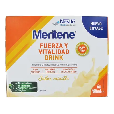 Meritene drink vainilla 180ml 6 bricks