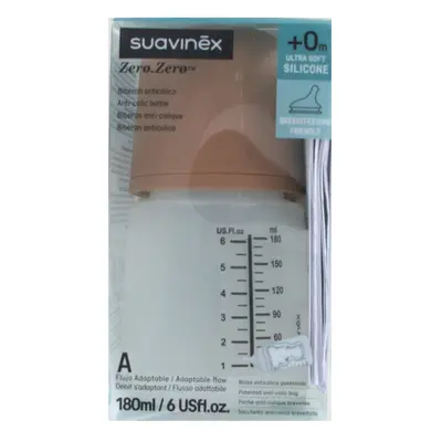 Suavinex Biberón Zero Zero Flujo Adaptable 0m 180ml Medium