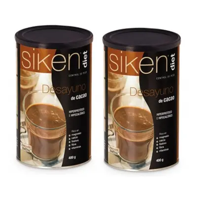 Siken Diet Desayuno Cacao 400g + 400g Duplo Promocion