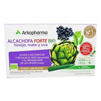 Arkofluido Alcachofa Hinojo Forte 20 Ampollas