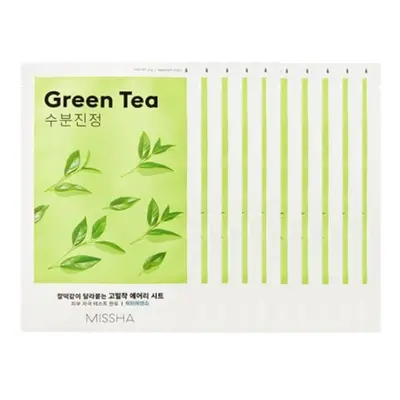 MISSHA Airy Fit Sheet Mask - Green Tea - 1pc (10ea) Set