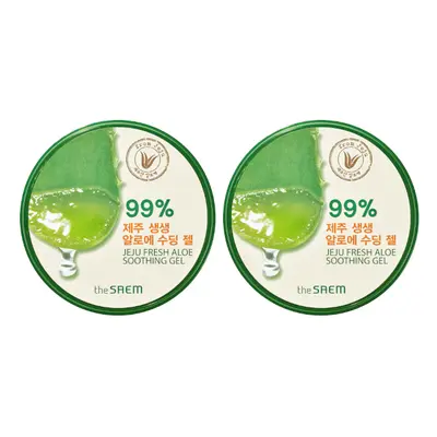 The Saem - Jeju Fresh Aloe Soothing Gel 99% - 300ml (2ea) Set