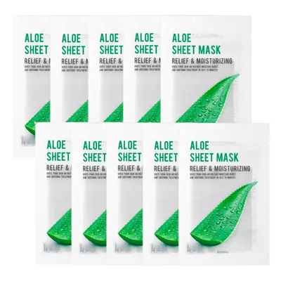 EUNYUL - Purity Aloe Sheet Mask - 10pcs set
