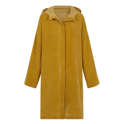 Leandra, abrigo en terciopelo dorado