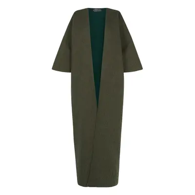 Jo, abrigo doble faz verde