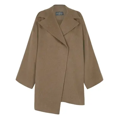 Miso, abrigo en lana virgen avellana