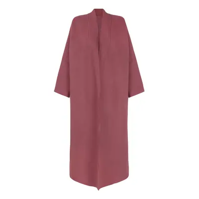 Marion, abrigo en lana y lino rosa