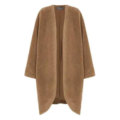 Hair, abrigo en lana y seda marron