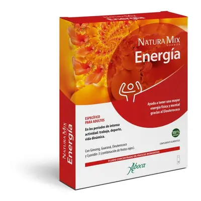 Aboca Natura Mix Advanced Energía Fluido Multivitaminíco 10 Frascos