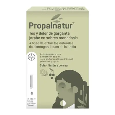 Propalnatur Tos Y Dolor De Garganta 16 Sobres X 10 Ml