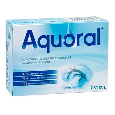 Aquoral Gotas Oftálmicas 0,4% Ácido Hialurónico - 20x0,5 Ml