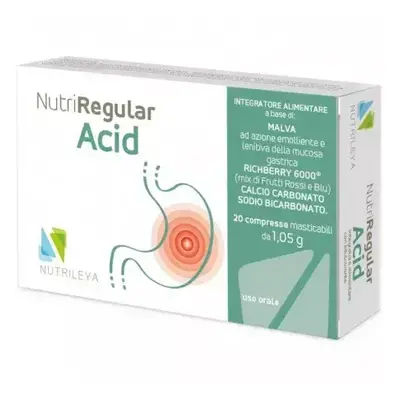 Ácido Nutriregular, 20 cápsulas, Nutrileya