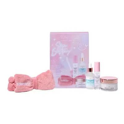 Set Crema, Serum para Rostro y Ojos, Bálsamo Cosmético, Sunkissed, Skin Boosting, con Ácido Hialurónico, 4 Productos para el Cui