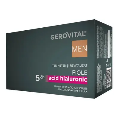 Gerovital Men Ampollas con ácido hialurónico 5 %, 10 x 2 ml