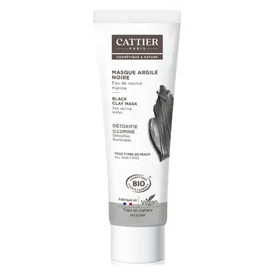 Mascarilla limpiadora y abrillantadora de carbón vegetal, 100 ml, Cattier