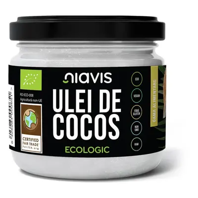 Aceite de coco virgen extra ecológico, 200 g, Niavis