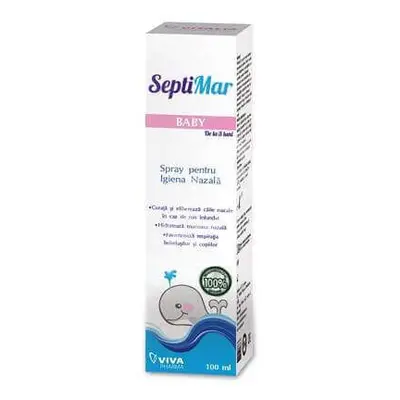 Agua de mar isotónica - SeptiMar Baby, 100 ml, Viva Pharma