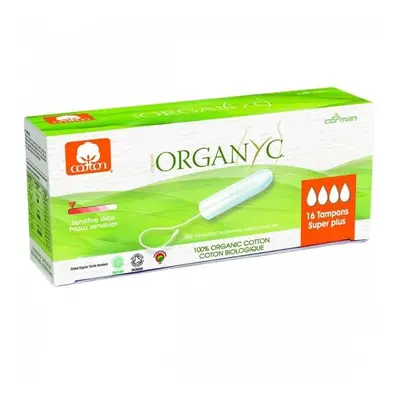 Almohadillas de algodón orgánico Super Plus, 16 unidades, Organyc