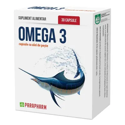 Omega-3 con aceite de pescado, 500 mg, 30 cápsulas, Parapharm