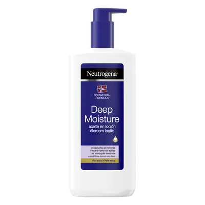 Loción corporal intensamente hidratante con aceites nutritivos para pieles secas, 400 ml, Neutrogena