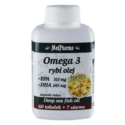 MedPharma OMEGA 3 aceite de pescado forte - EPA, DHA 1×67 cps, complemento alimenticio
