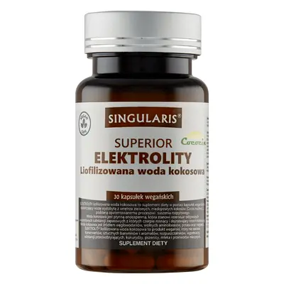 Singularis Superior, Electrolitos, agua de coco liofilizada, 30 cápsulas veganas
