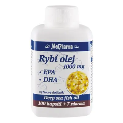 MedPharma Aceite de pescado 1000 mg - EPA + DHA 107 cápsulas