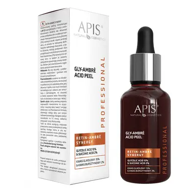 Apis Professional Retin Ambre Synergy, peeling ácido, ácido glicólico 15% + ácido succínico 2%, 30 ml