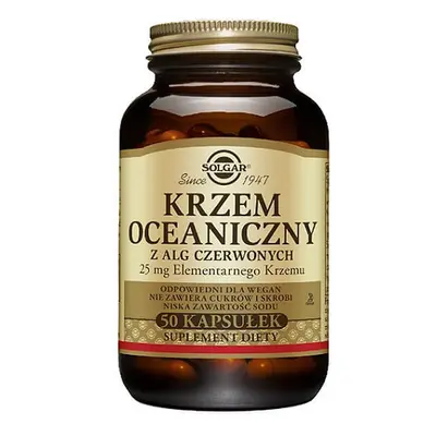 Solgar Silicio oceánico de algas rojas, 50 cápsulas