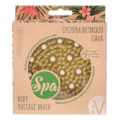 Inter-Vion, cepillo de masaje corporal, agave, 1 pieza