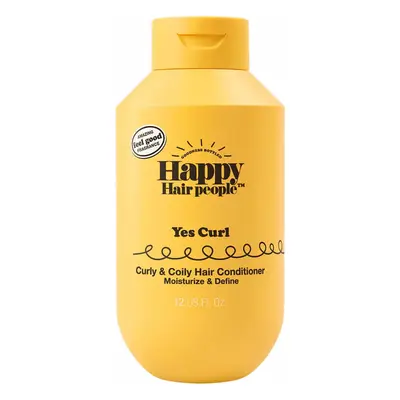 Acondicionador hidratante con Aceite de Ricino y Naranja para cabellos rizados y ondulados, 355 ml, Happy Hair People