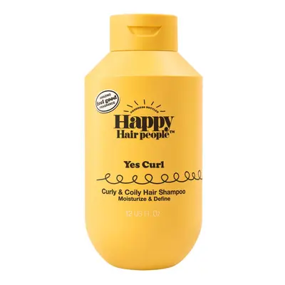 Champú hidratante con aceite de naranja para cabellos rizados y ondulados, 355 ml, Happy Hair People