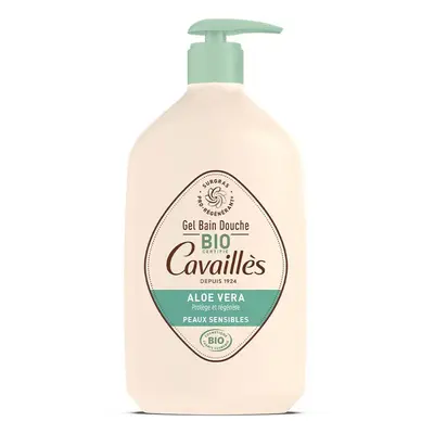 Cavaillès Aloe Vera Bio Gel de Baño y Ducha Limpiador Pieles Sensibles 1L