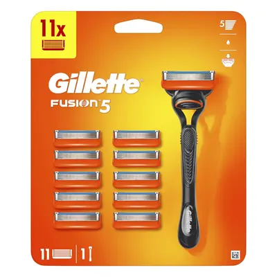 Afeitadora Gillette Fusion + 11 cabezales de recambio Paquete especial