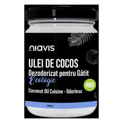 Aceite de coco ecológico desodorizado para cocinar (RBD), 500 ml, Niavis