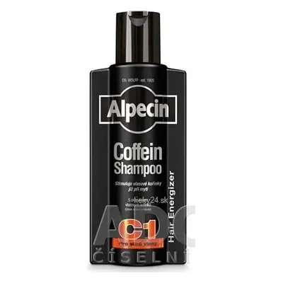 ALPECIN Champú Energizante Coffein C1 Black Edition 1×375 ml, champú