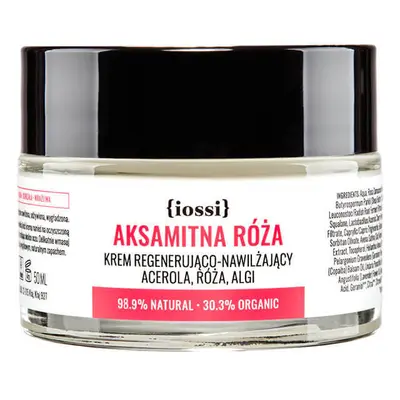 Iossi Velvet Rose, crema regeneradora e hidratante, acerola, rosa y algas, 50 ml