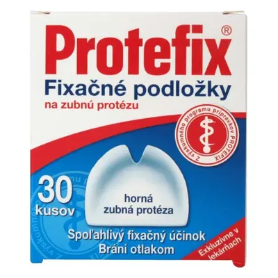 Protefix Almohadillas de fijación para placa de retención de prótesis superior 30 uds