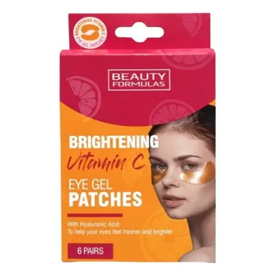 Beauty Formulas parches iluminadores para ojos con vitamina C y ácido hialurónico, 6 pares